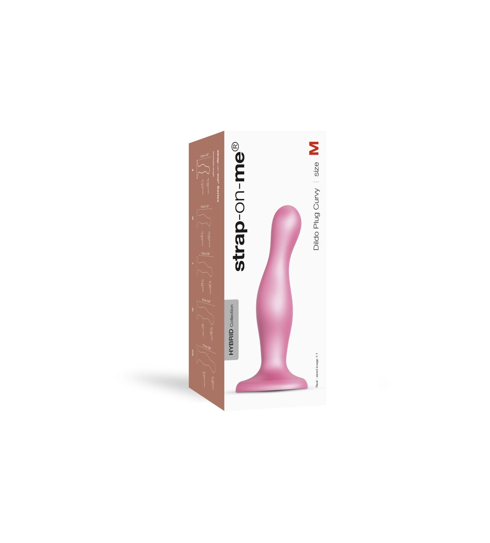 Насадка для страпона Strap-On-Me Dildo Plug Curvy
