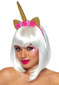 Золотий ріг єдинорога Leg Avenue unicorn flower headband