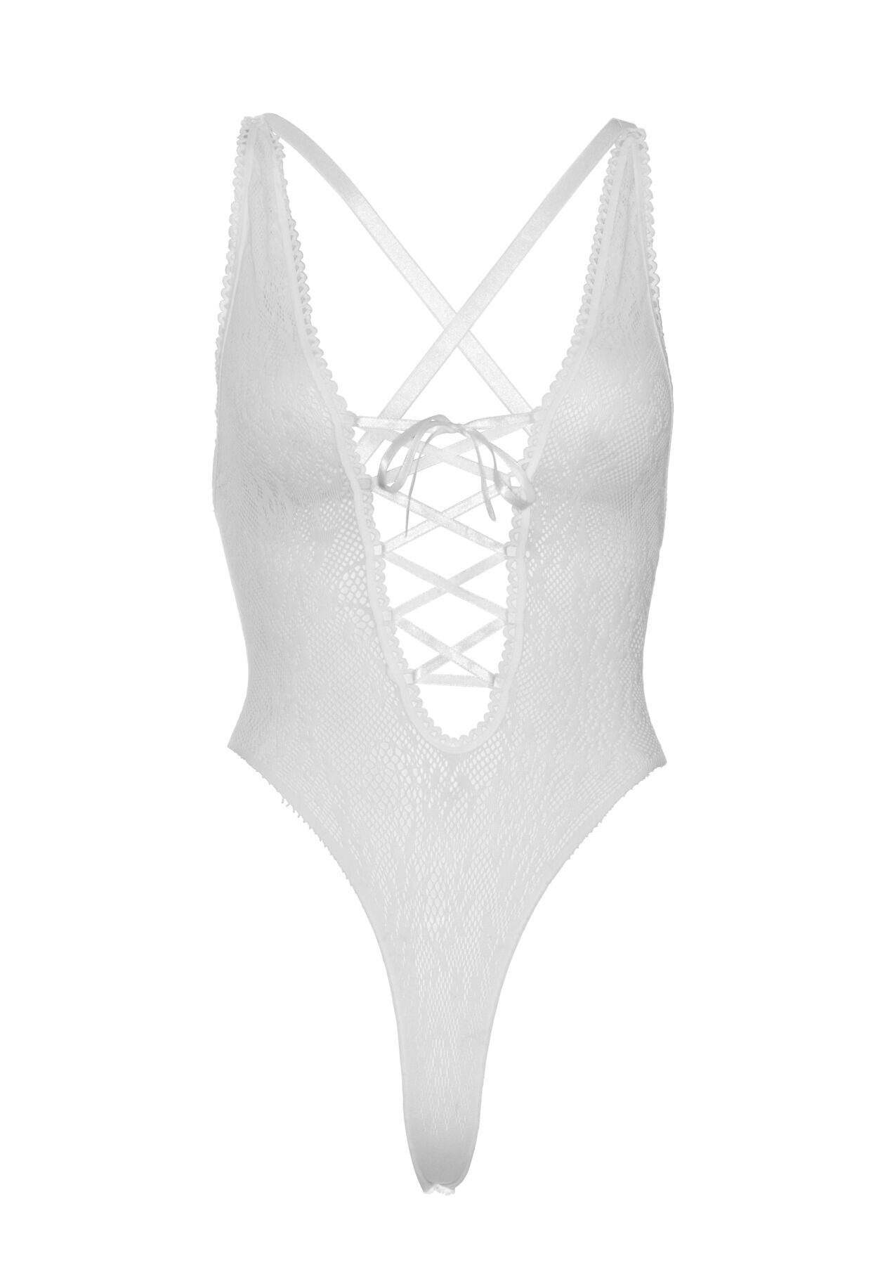Мереживне боді Leg Avenue Floral lace thong teddy