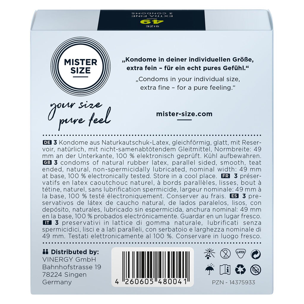 Презервативи Mister Size pure feel - 49