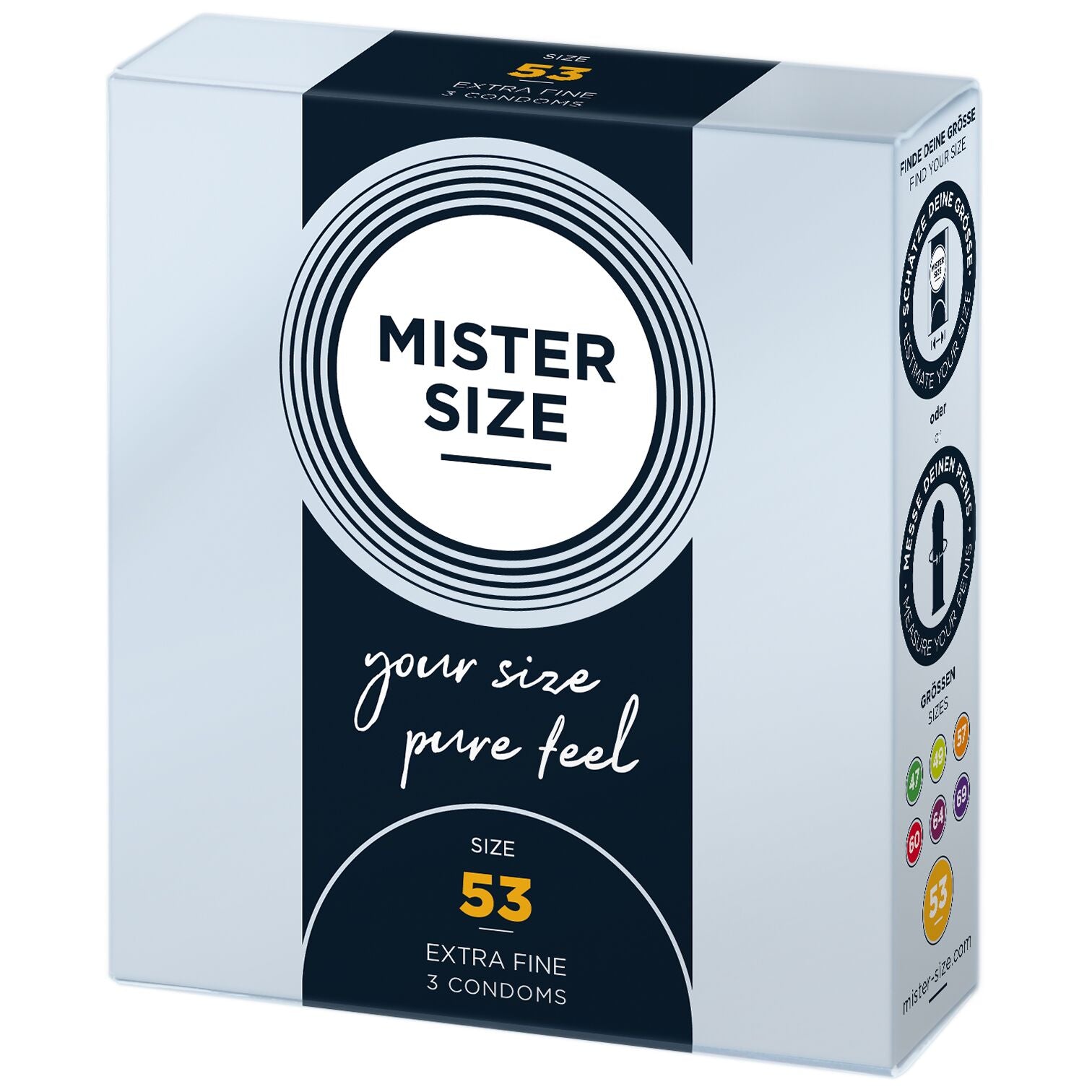 Презервативи Mister Size pure feel - 53
