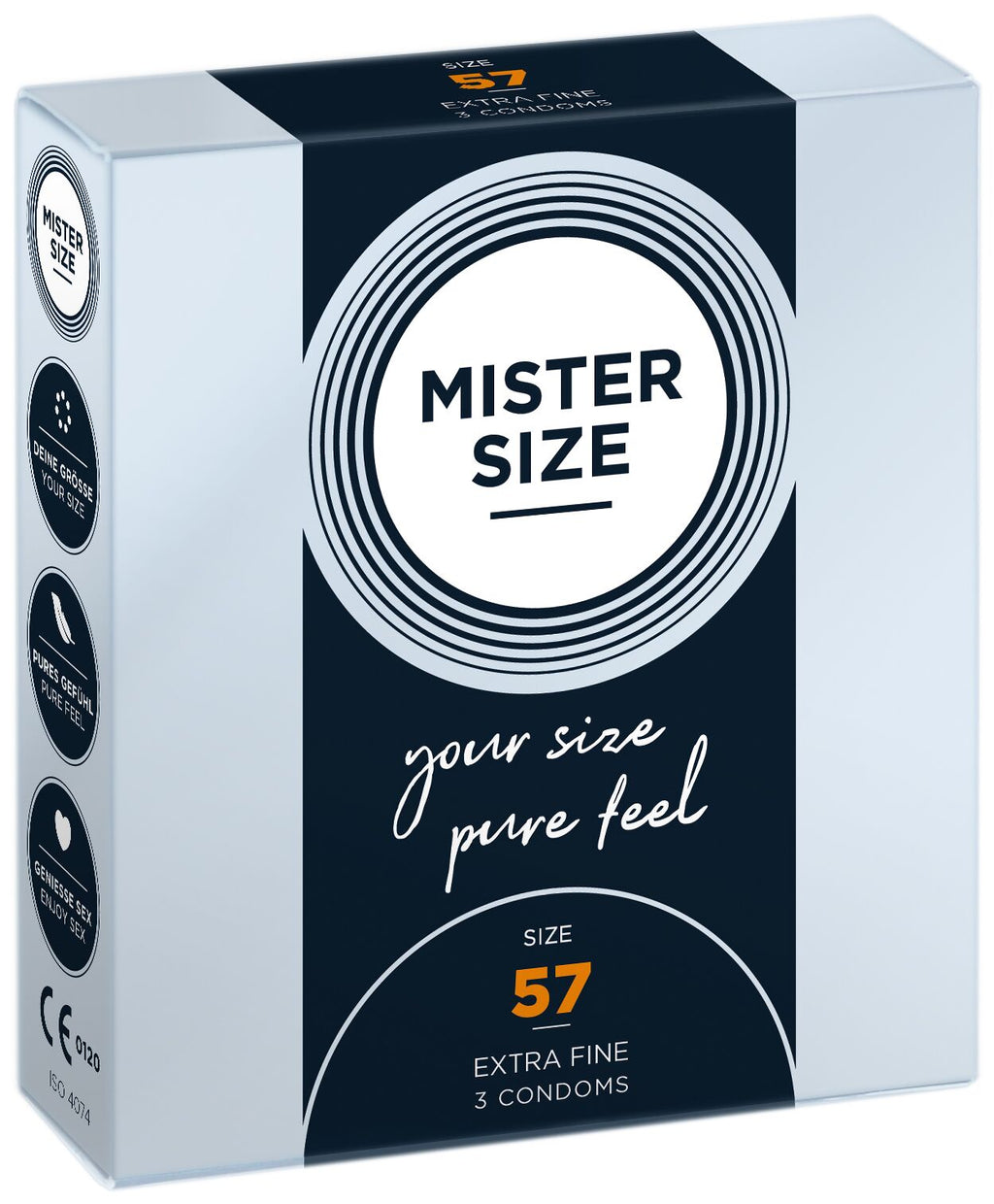 Презервативи Mister Size pure feel - 57