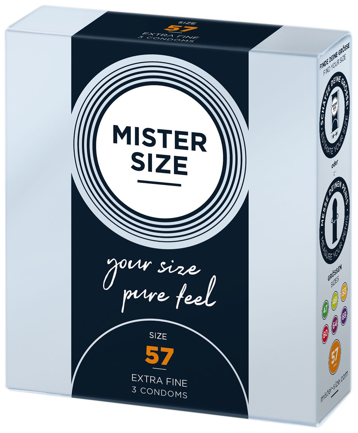 Презервативи Mister Size pure feel - 57
