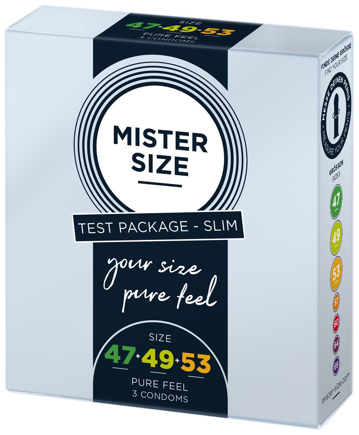 Презервативи Mister Size pure feel - 47-49-53