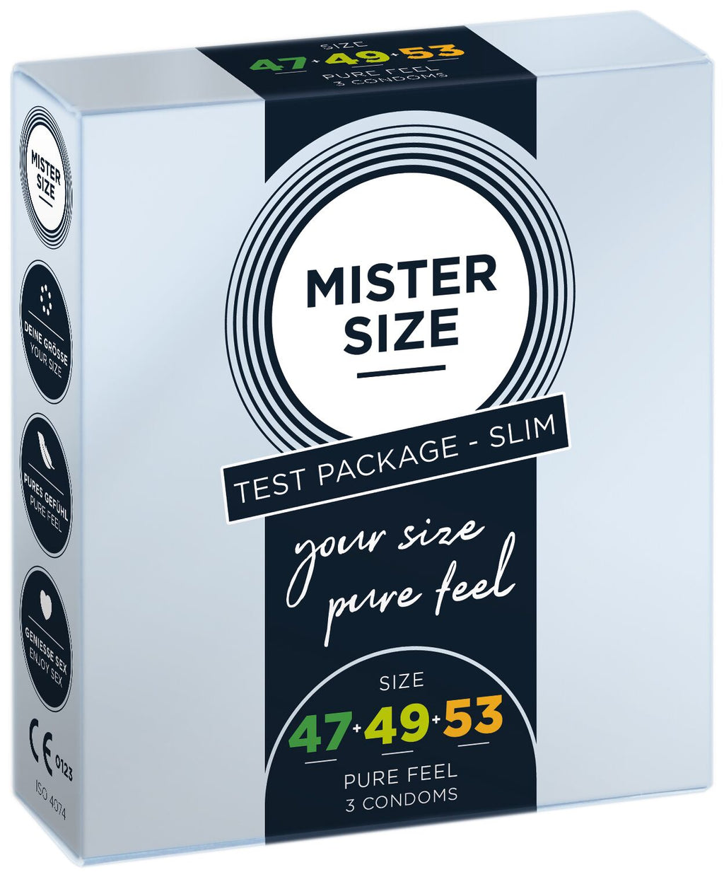 Презервативи Mister Size pure feel - 47-49-53