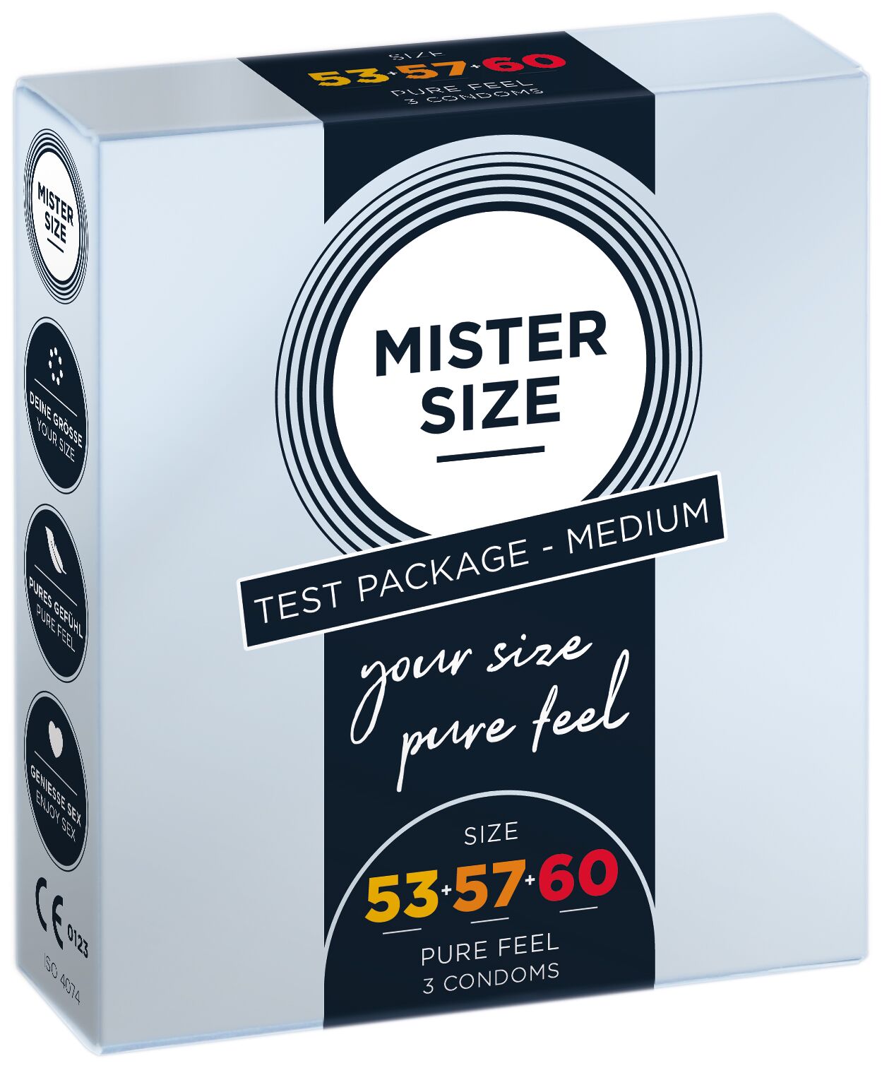 Презервативи Mister Size pure feel - 53-57-60