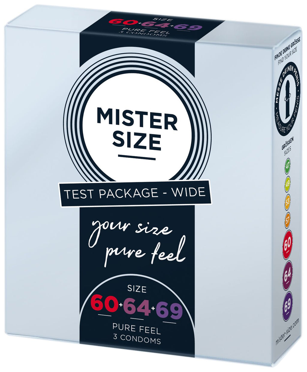 Презервативи Mister Size pure feel - 60-64-69