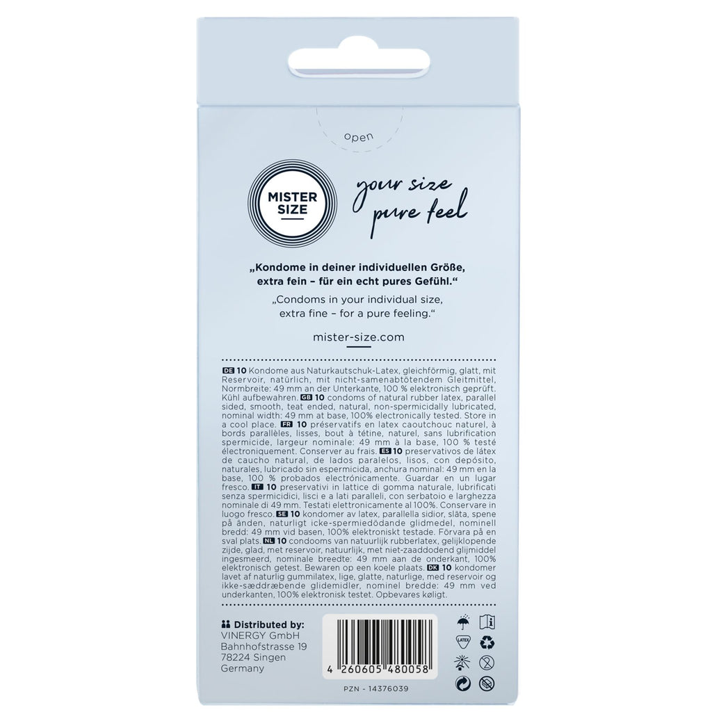 Презервативи Mister Size pure feel - 49
