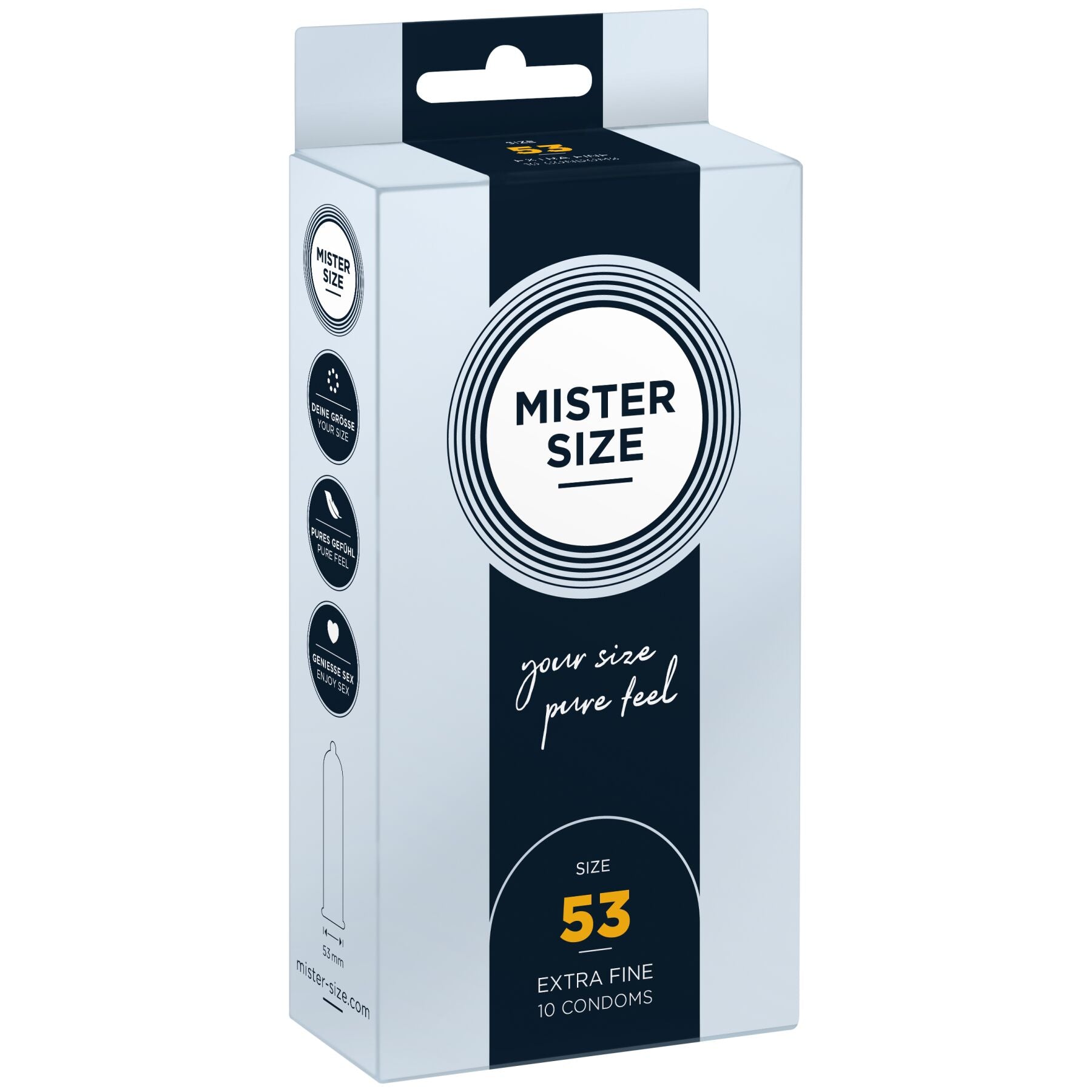 Презервативи Mister Size pure feel - 53