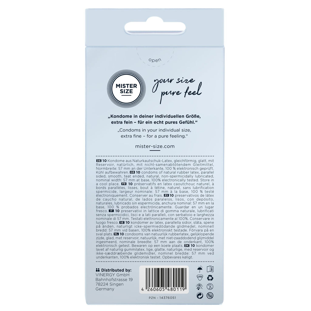 Презервативи Mister Size pure feel - 57