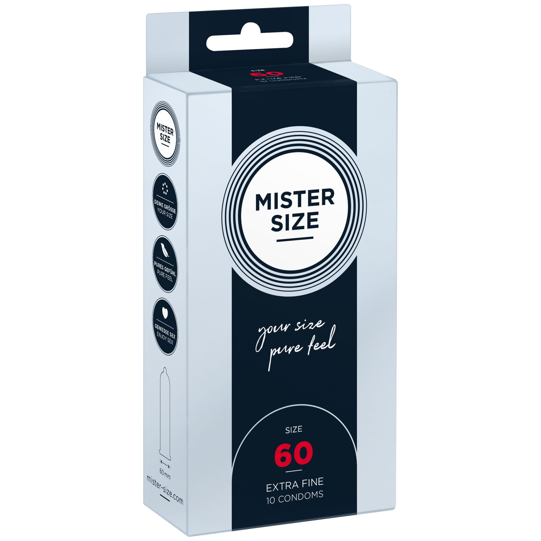 Презервативи Mister Size pure feel - 60