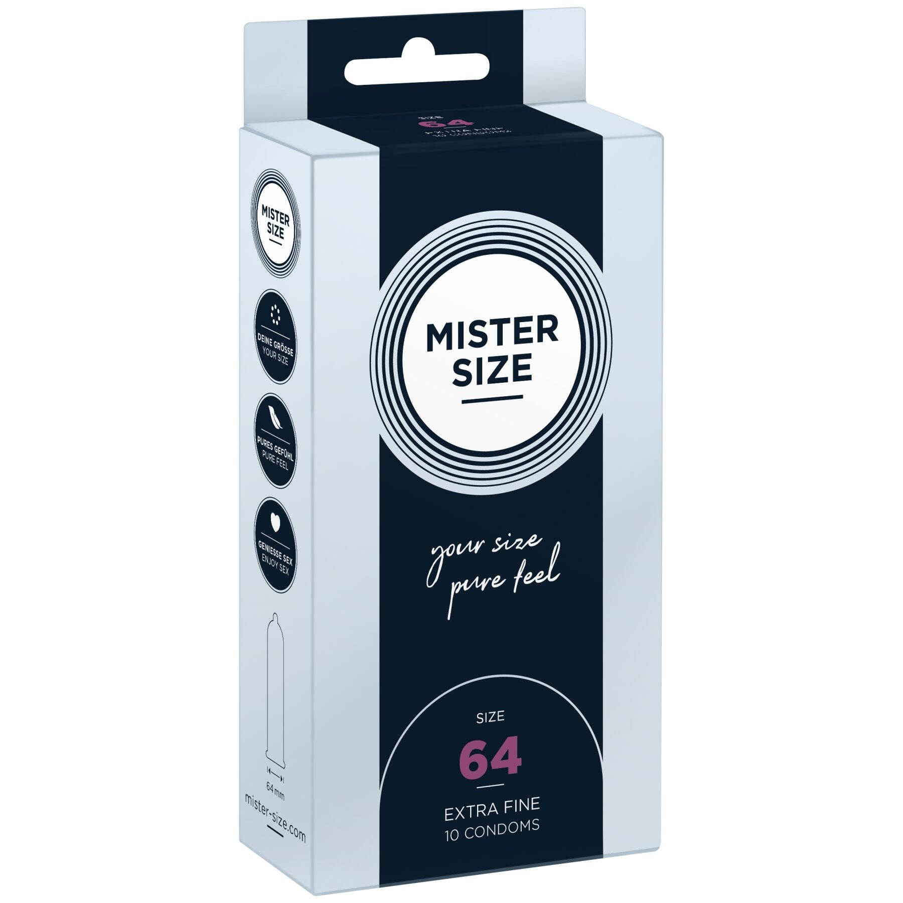 Презервативи Mister Size pure feel - 64
