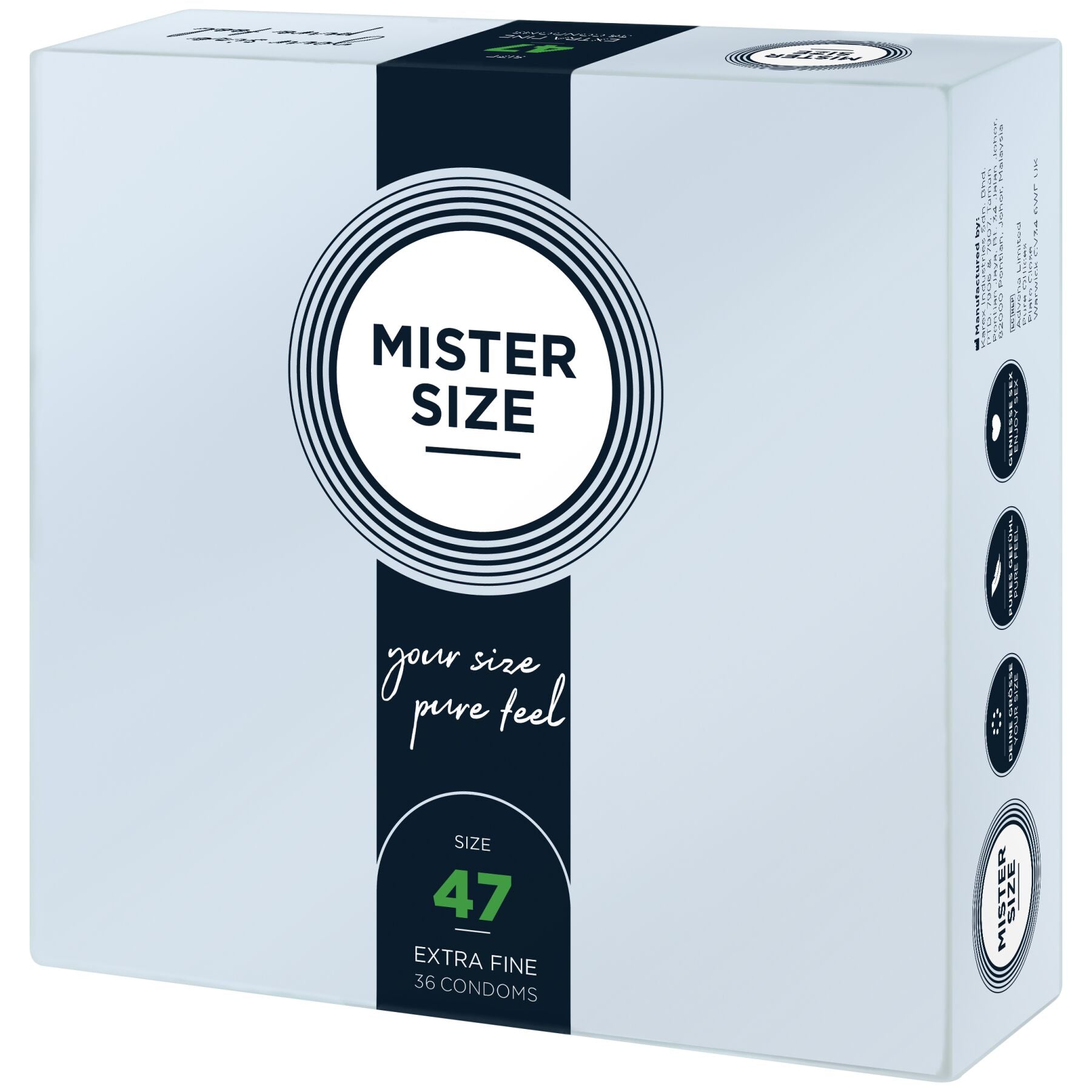 Презервативи Mister Size pure feel - 47