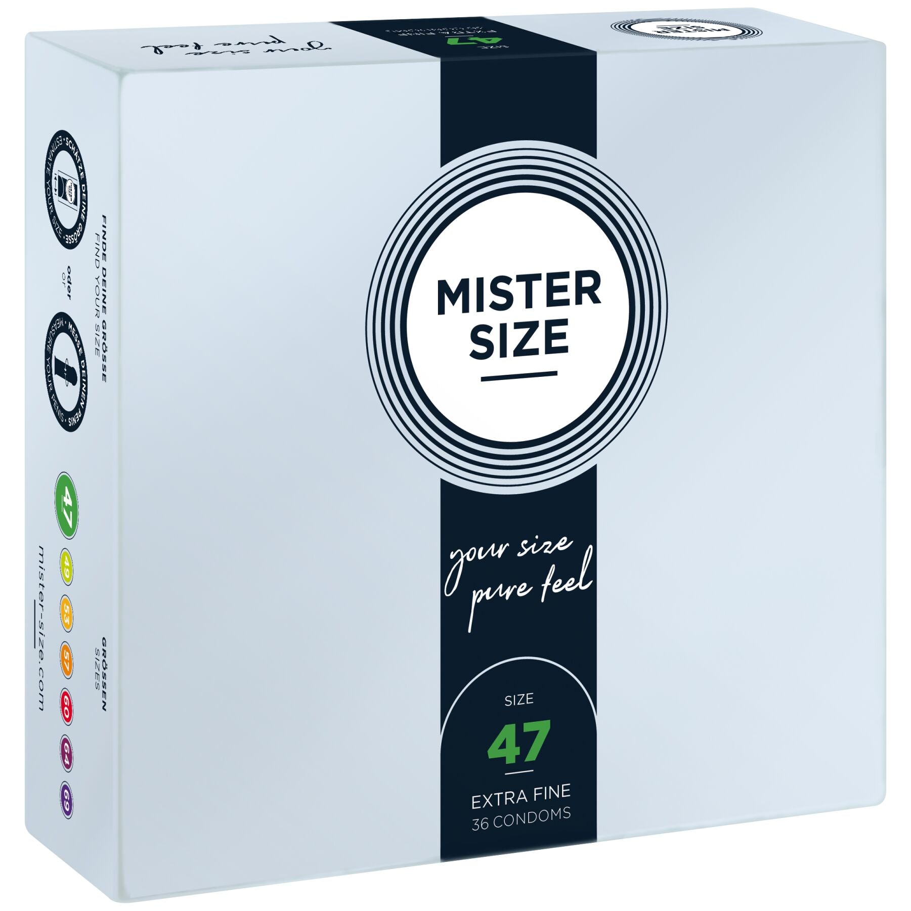Презервативи Mister Size pure feel - 47