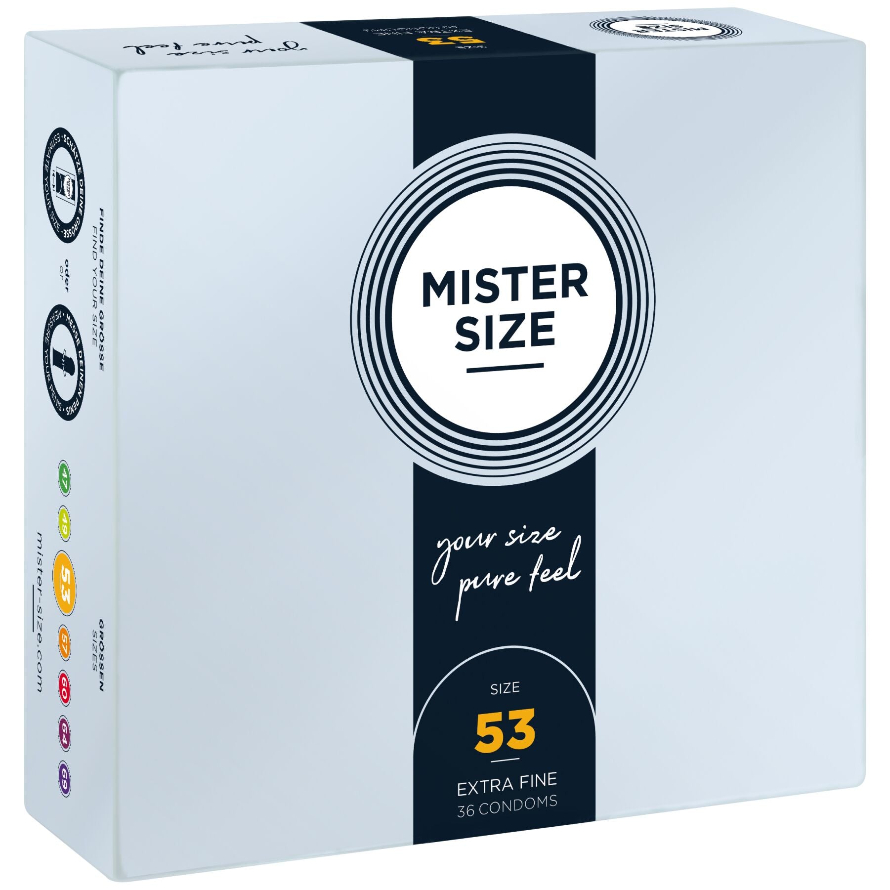 Презервативи Mister Size pure feel - 53