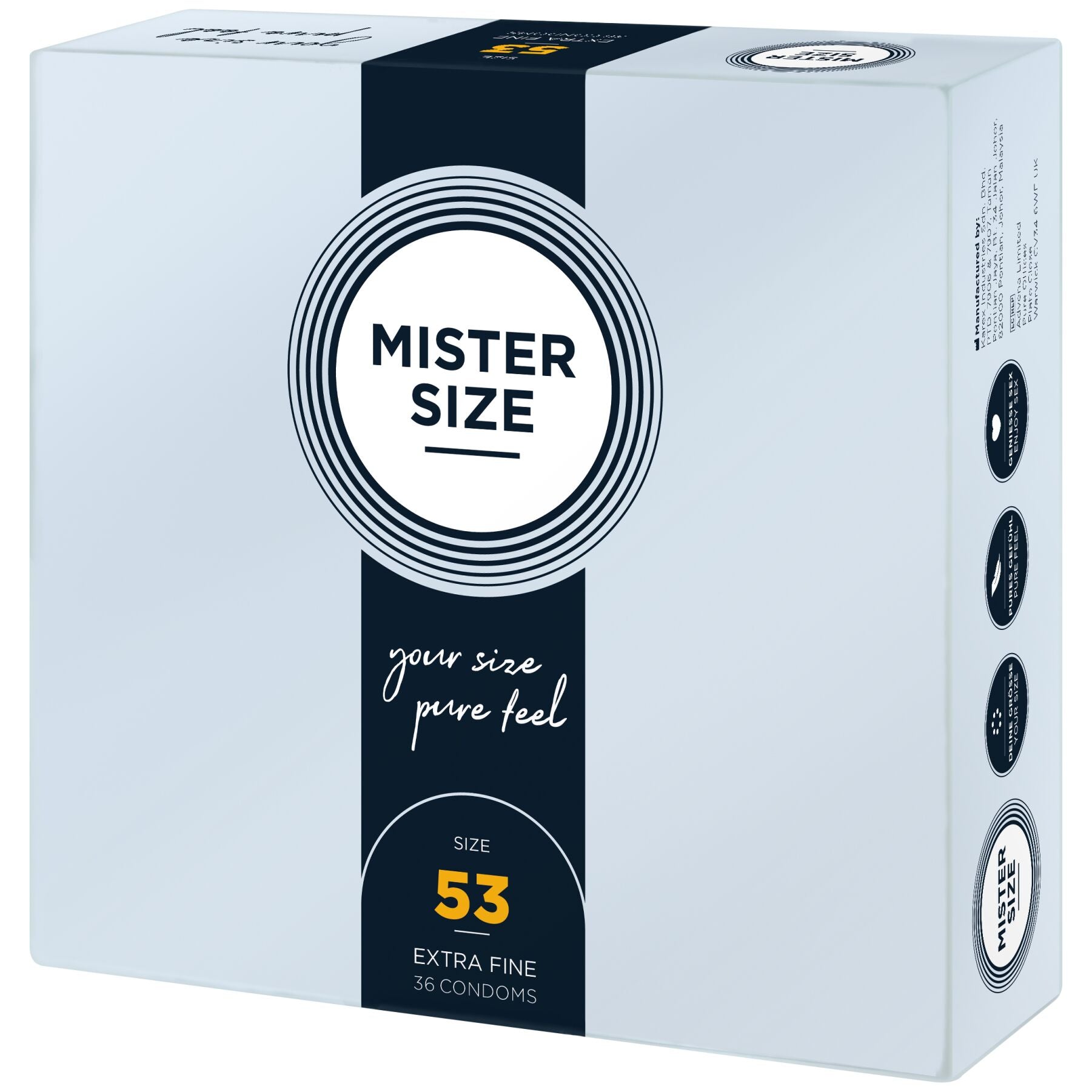 Презервативи Mister Size pure feel - 53