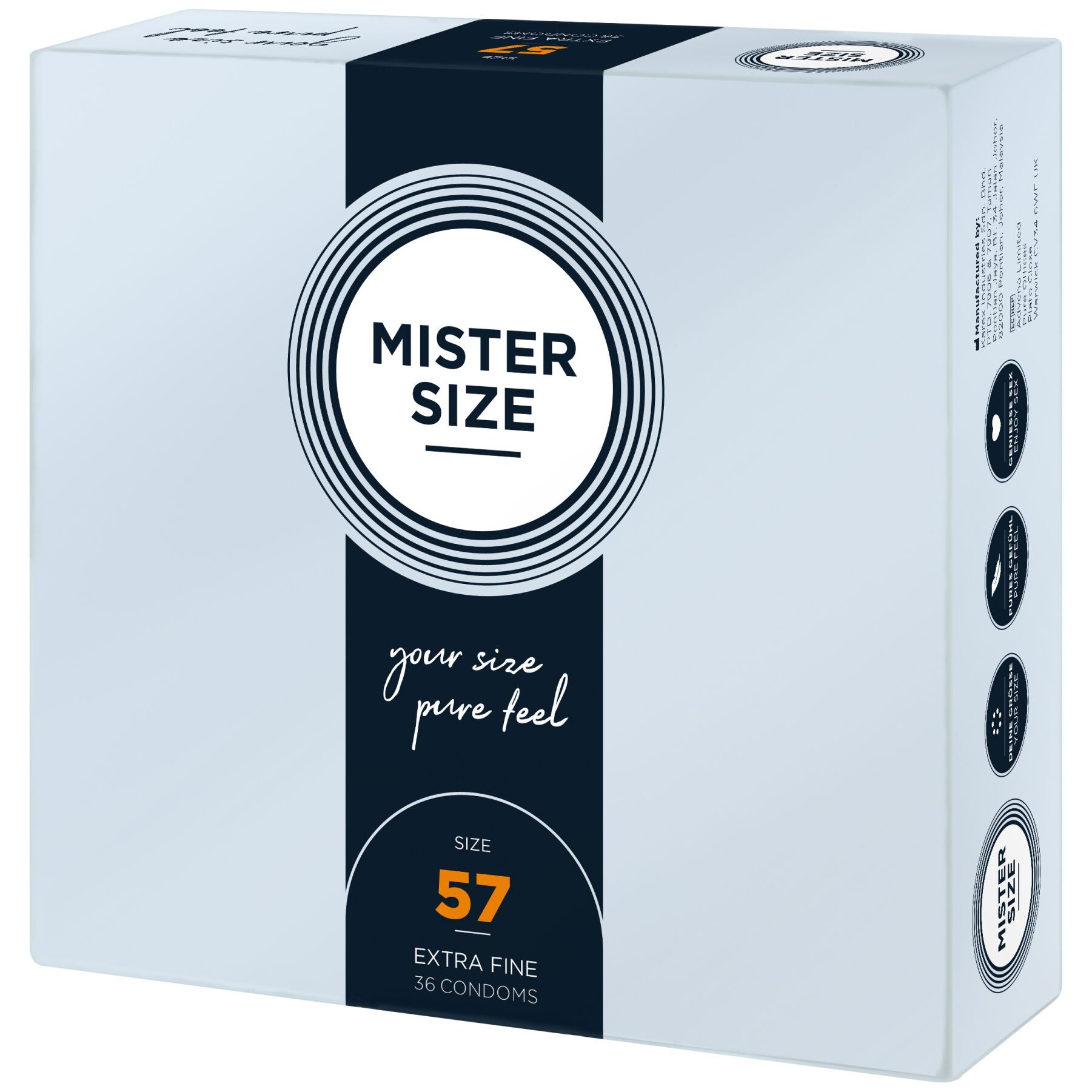 Презервативи Mister Size pure feel - 57