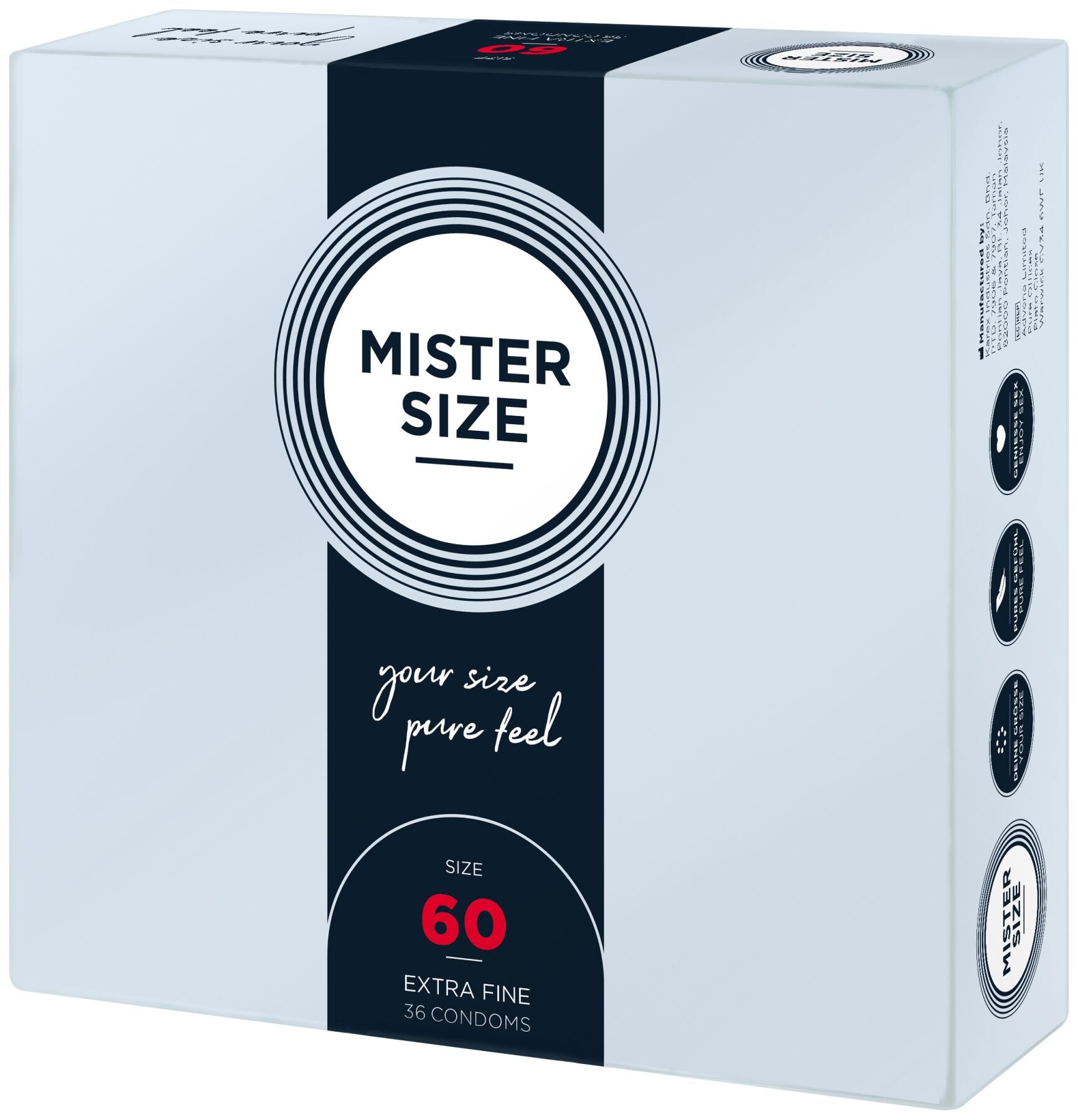 Презервативи Mister Size pure feel - 60