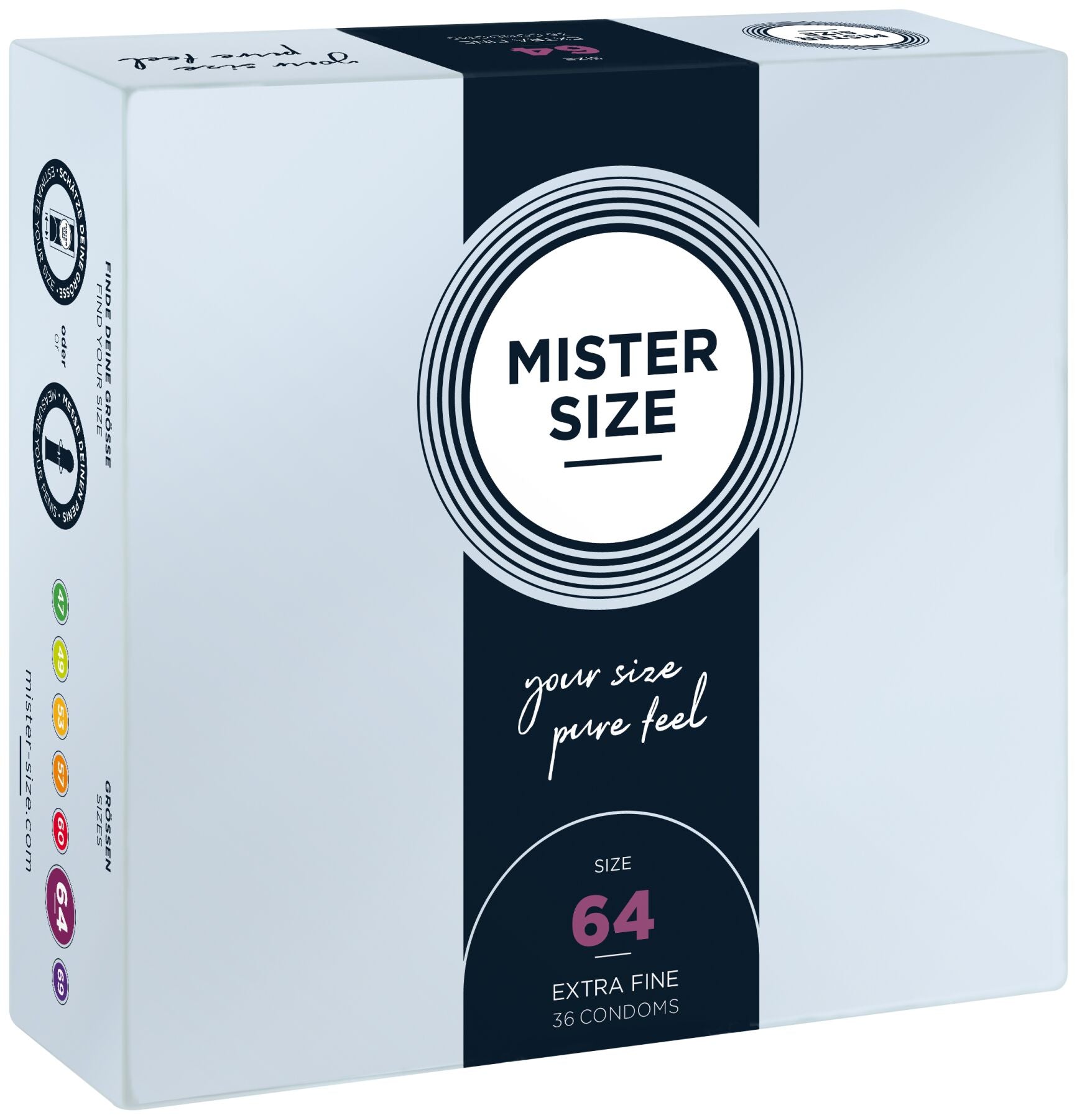Презервативи Mister Size pure feel - 64