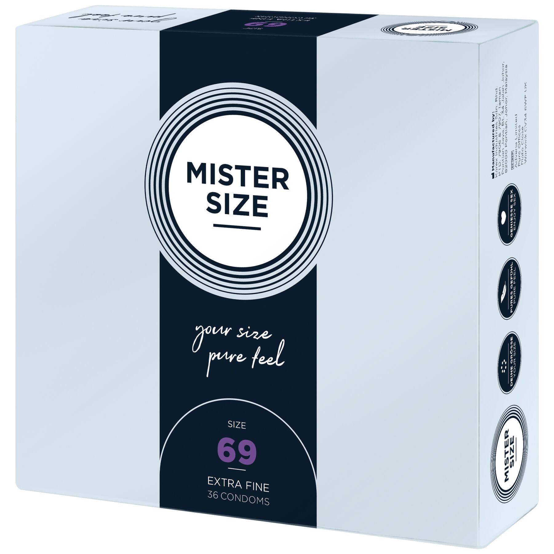 Презервативи Mister Size pure feel - 69