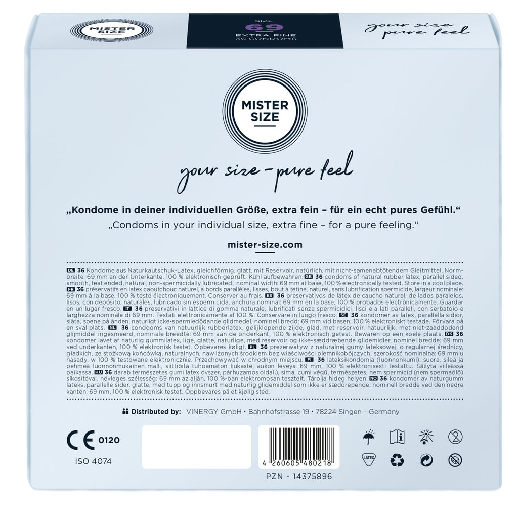 Презервативи Mister Size pure feel - 69