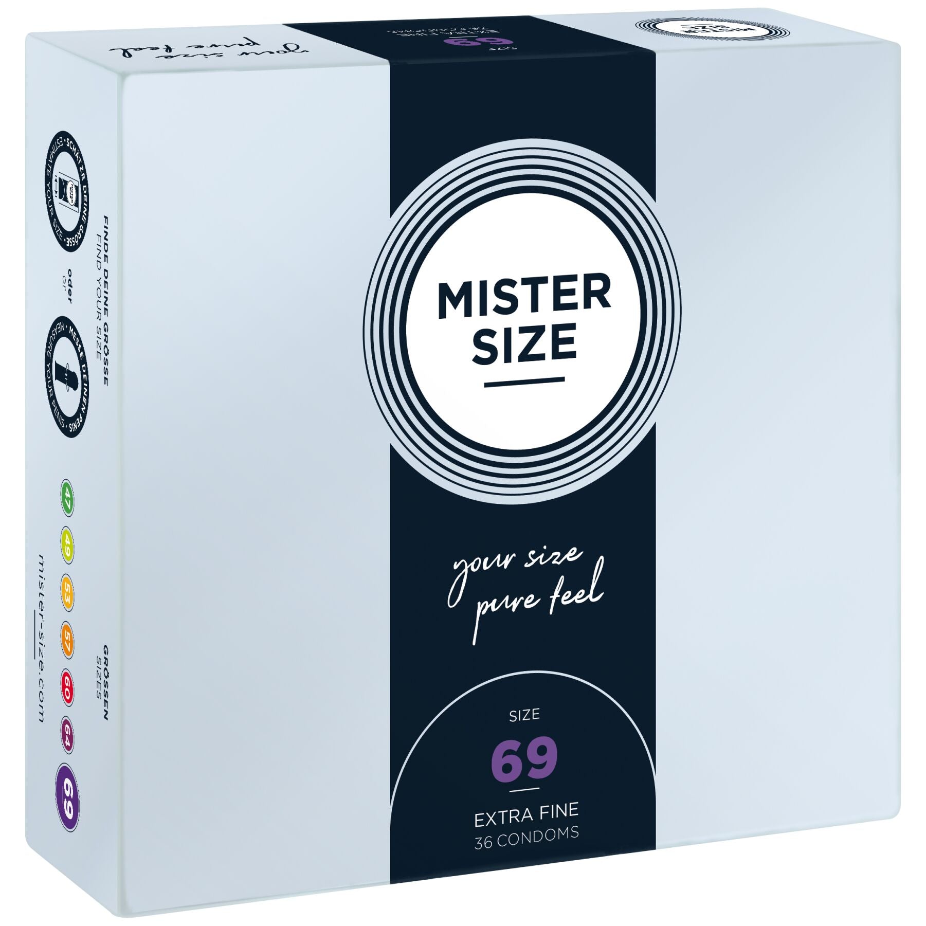 Презервативи Mister Size pure feel - 69
