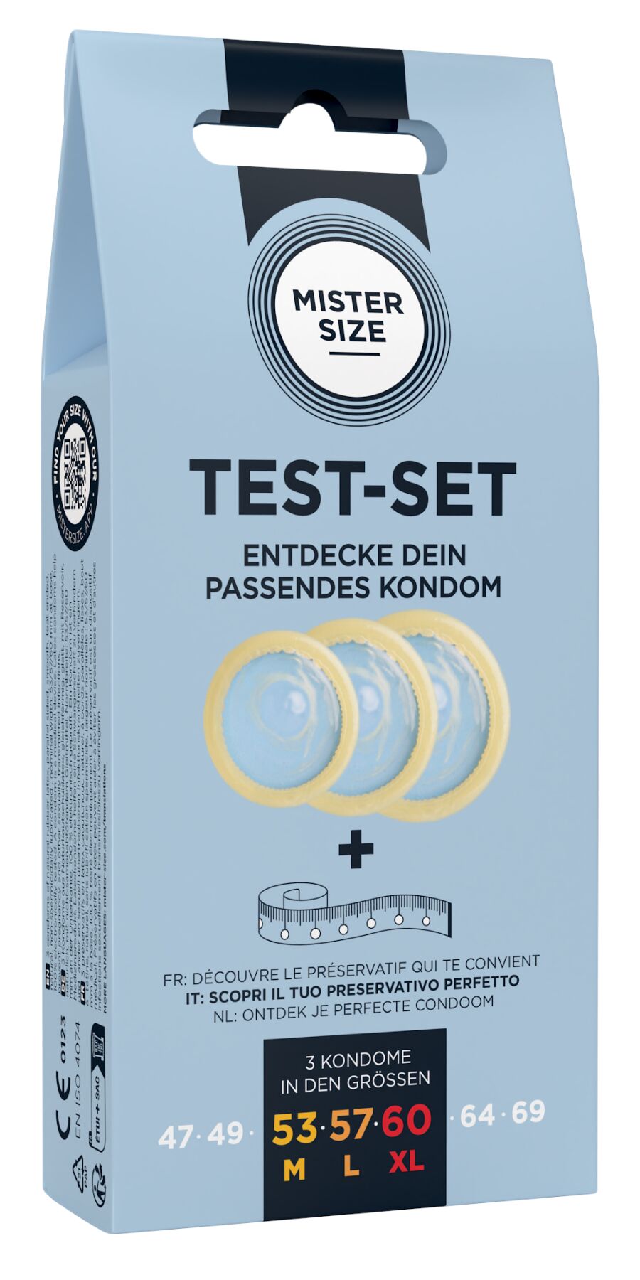 Презервативи Mister Size test-set 53-57-60