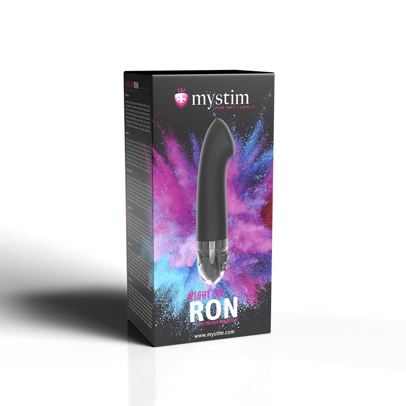 Вібратор для точки G з електростимуляцією Mystim Right on Ron