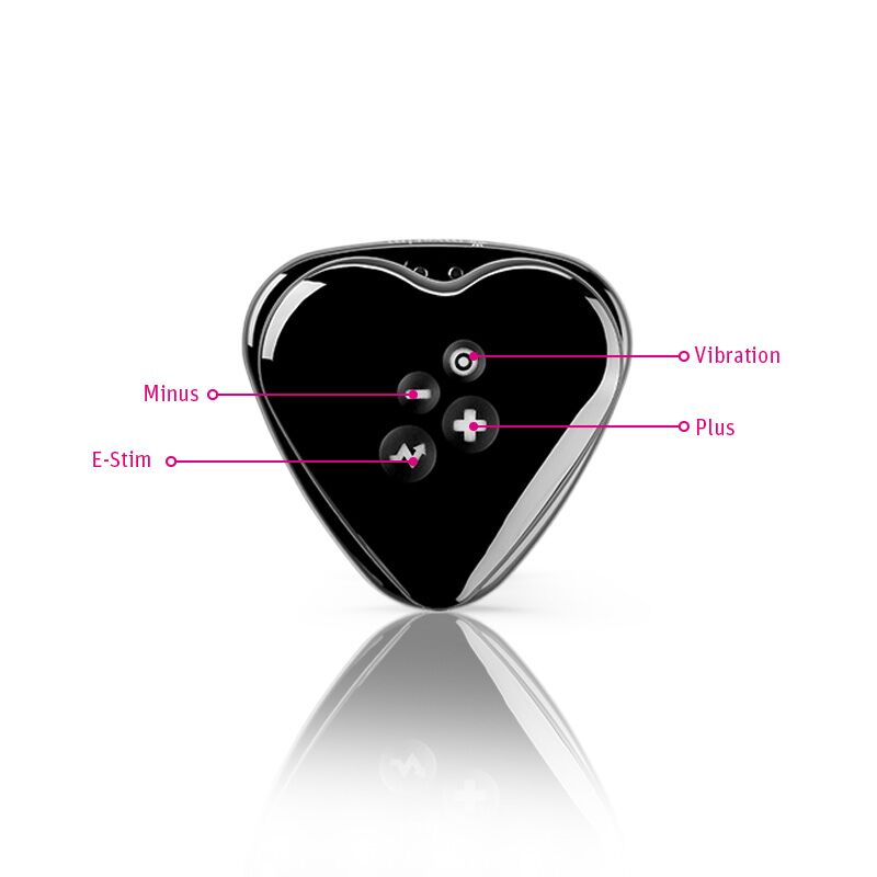 Вібратор для клітора з електростимуляцією Mystim Heart' Desire Edition