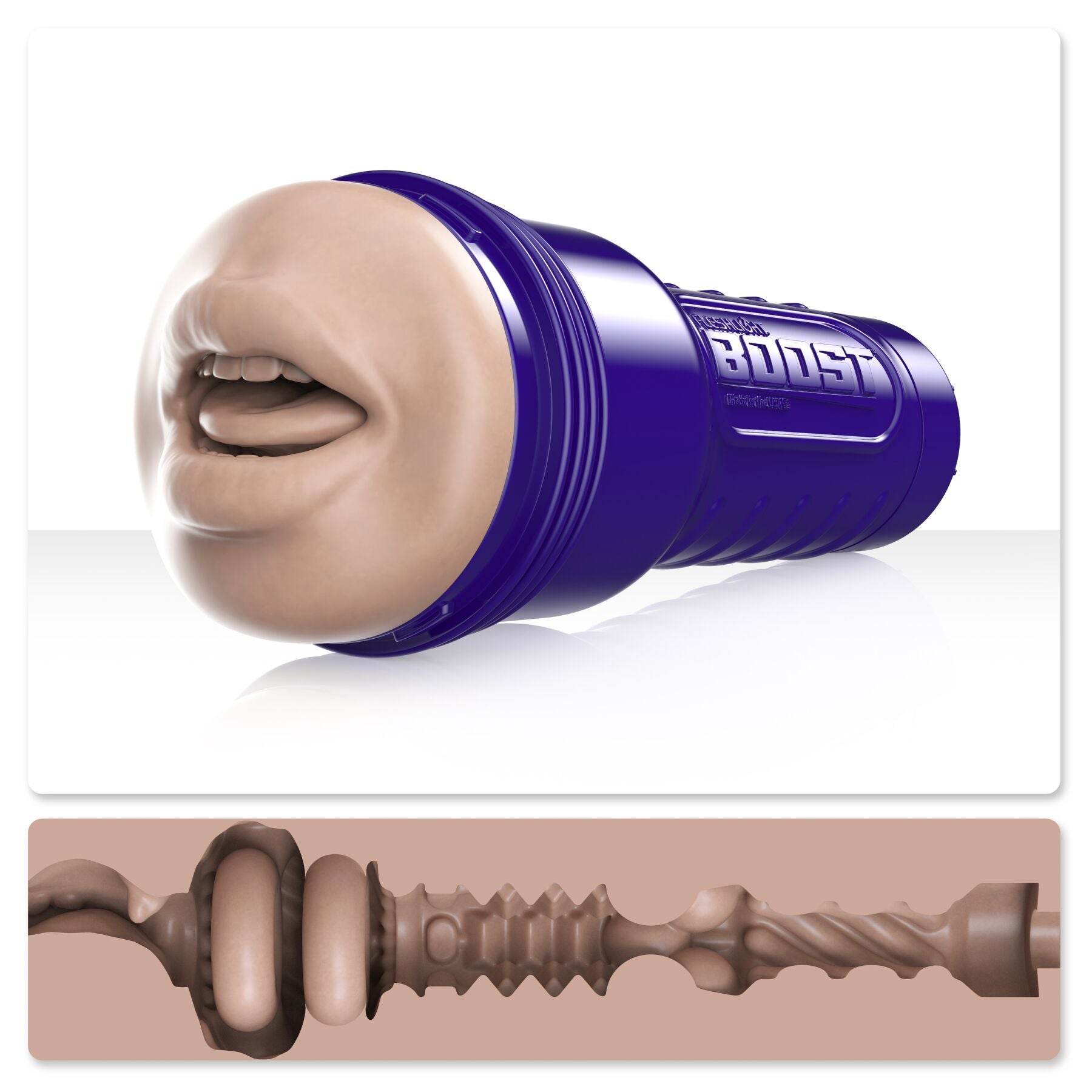 Мастурбатор-ротик Fleshlight Boost Blow Light Medium Flesh