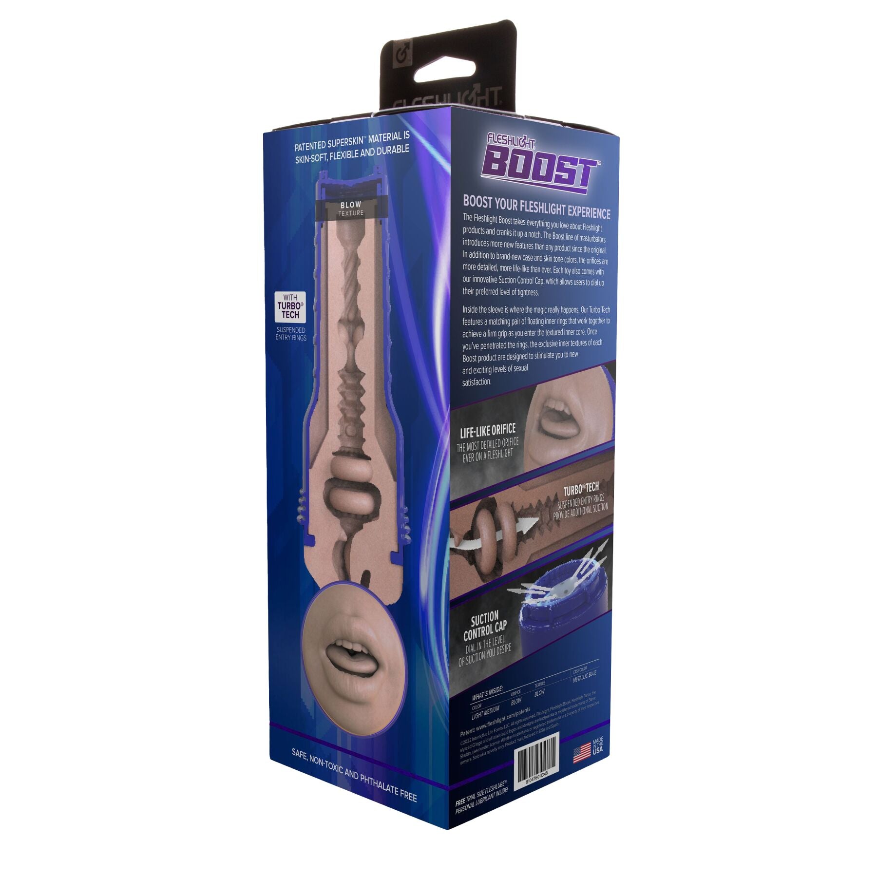 Мастурбатор-ротик Fleshlight Boost Blow Light Medium Flesh