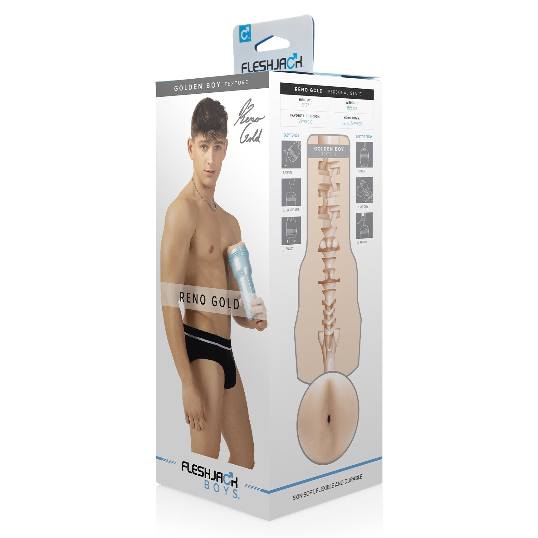 Fleshlight Мастурбатор-дупка Fleshjack Boys Reno Gold Golden Boy