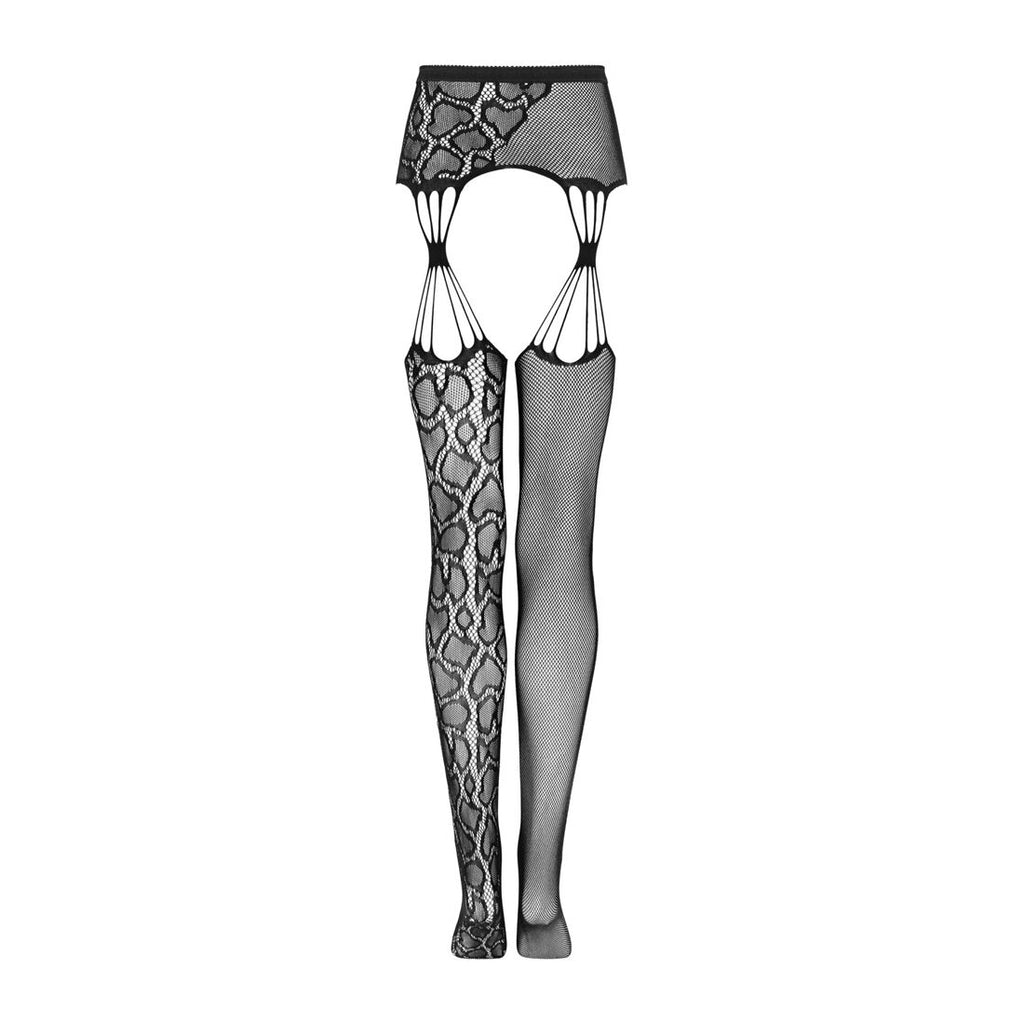 Еротичні колготки-бодістокінг Obsessive Garter stockings S821