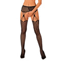 Еротичні колготки-бодістокінг Obsessive Garter stockings S821