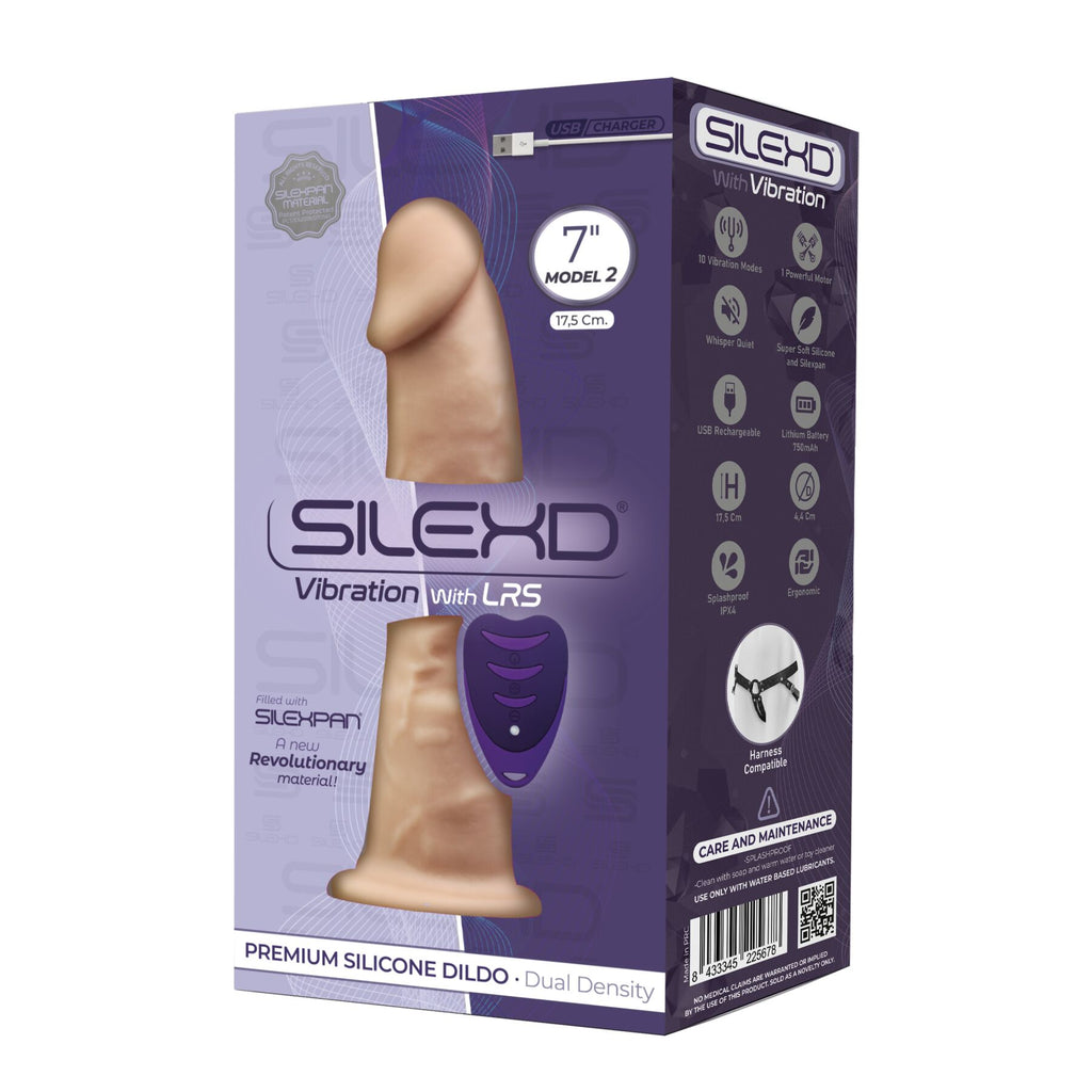 Фалоімітатор з вібрацією SilexD Henry Vibro Flesh MODEL 2 size 7in + LRS