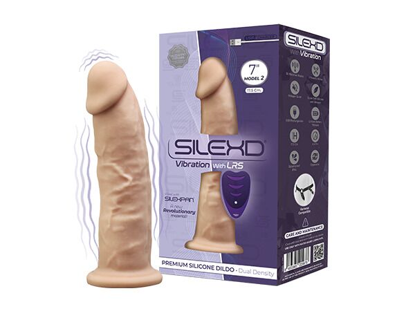 Фалоімітатор з вібрацією SilexD Henry Vibro Flesh MODEL 2 size 7in + LRS