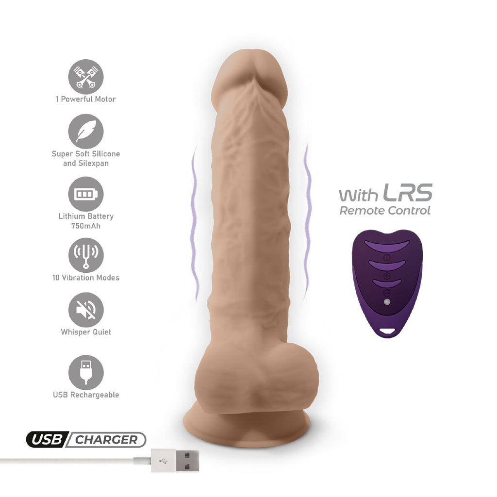 Фалоімітатор з вібрацією SilexD Vetus Vibro Flesh MODEL 1 size 8in + LRS