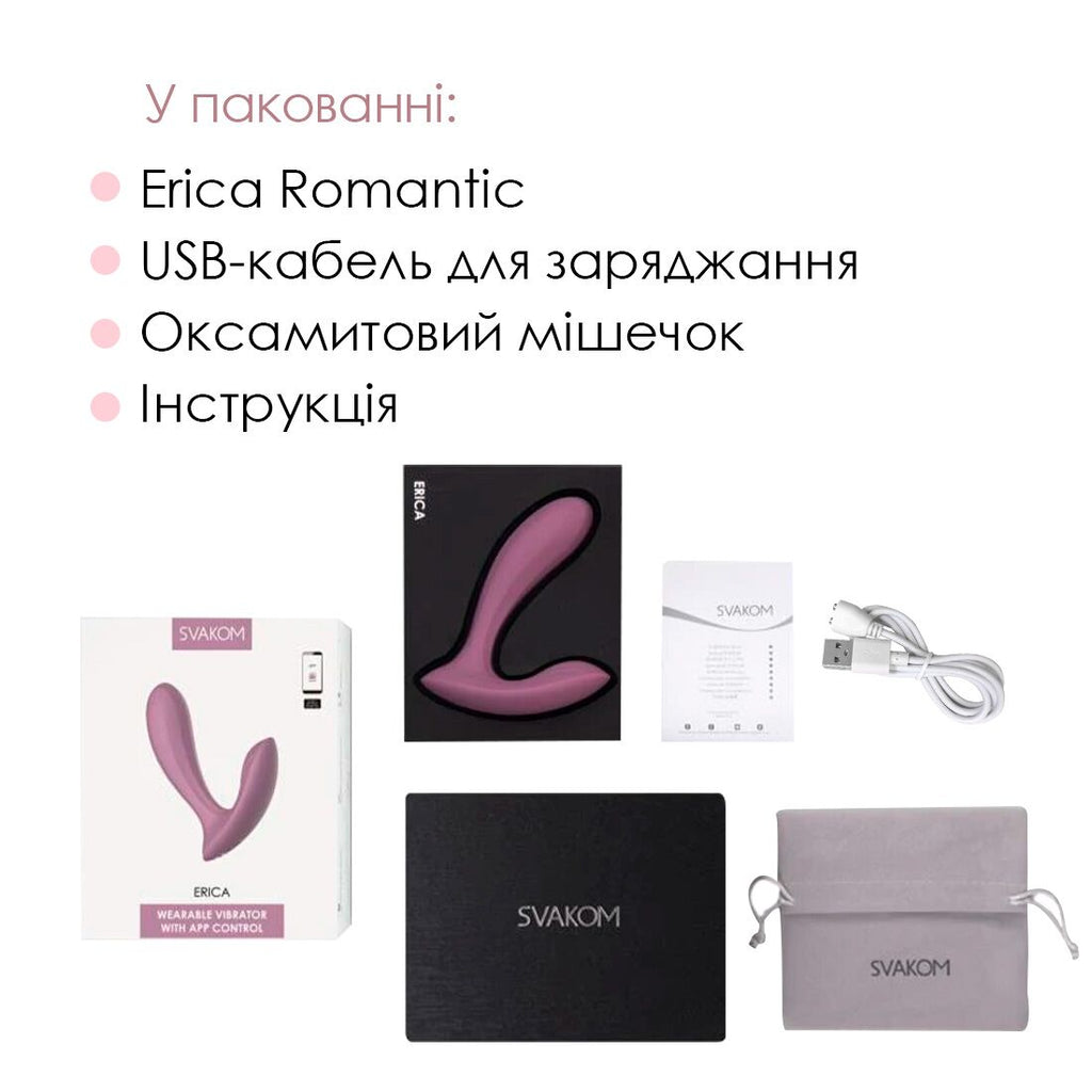 Смарт-вібратор у трусики Svakom Erica Romantic