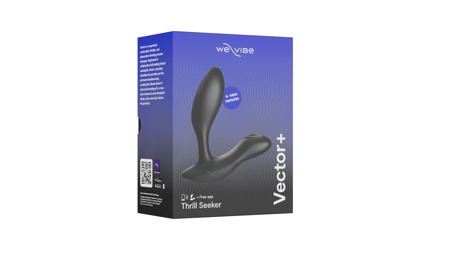 Смарт-вібромасажер простати We-Vibe Vector+ CHARCOAL