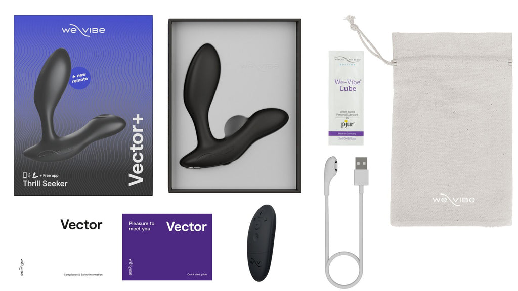 Смарт-вібромасажер простати We-Vibe Vector+ CHARCOAL