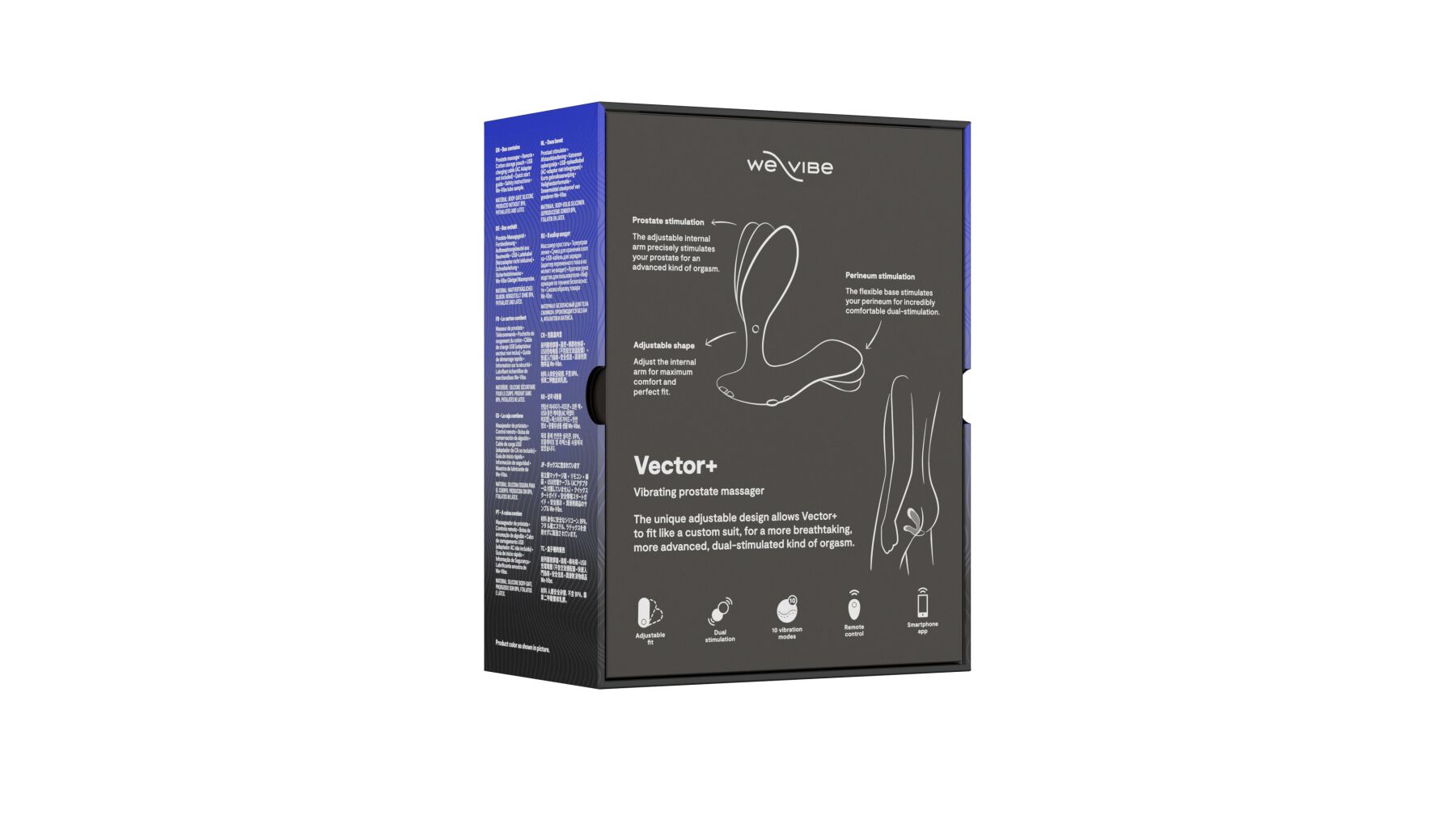 Смарт-вібромасажер простати We-Vibe Vector+ CHARCOAL