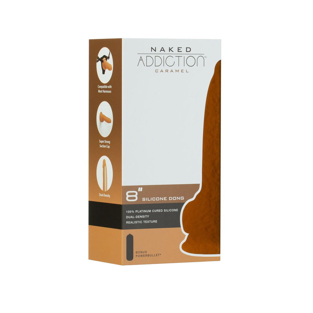 Фалоімітатор ADDICTION Dual Density Silicone Dildo Caramel 8″