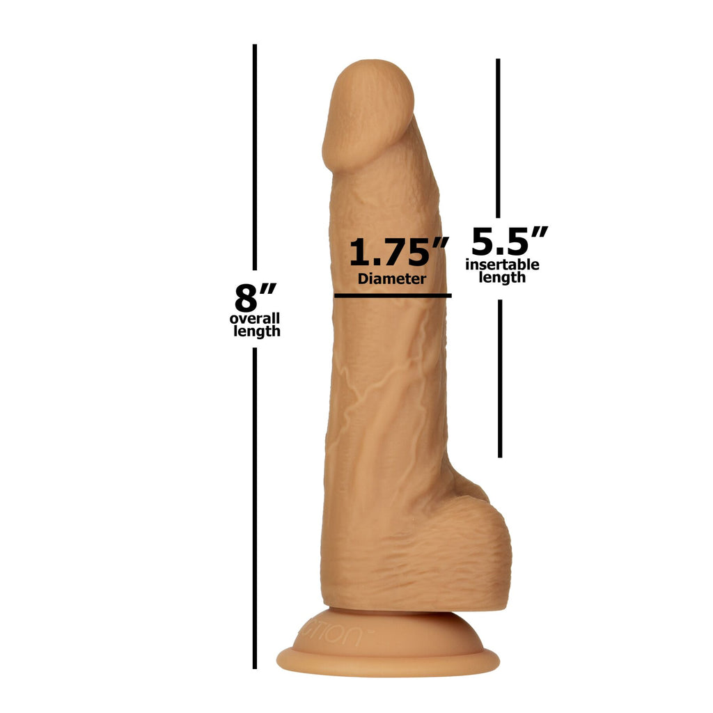 Фалоімітатор ADDICTION Dual Density Silicone Dildo Caramel 8″