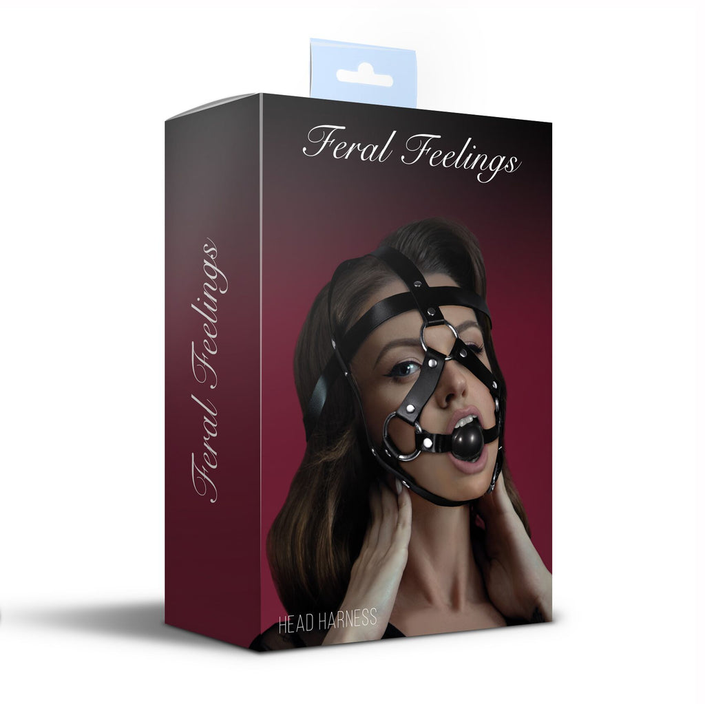 Кляп Feral Feelings збруя з кляпом Feral Feelings Head Harness