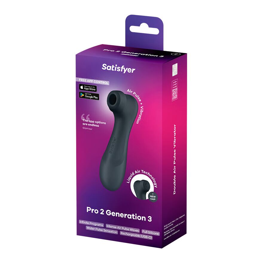 Вакуумний кліторальний стимулятор Satisfyer Pro 2 Generation 3 with Liquid Air Connect App