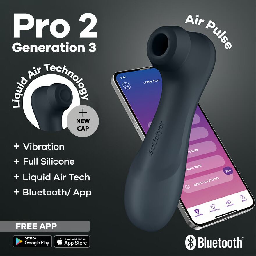 Вакуумний кліторальний стимулятор Satisfyer Pro 2 Generation 3 with Liquid Air Connect App