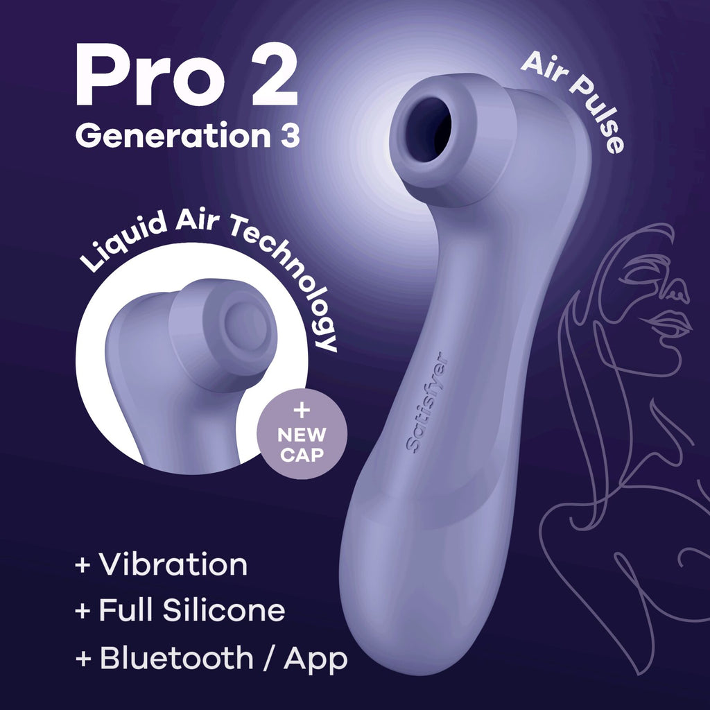 Вакуумний кліторальний стимулятор Satisfyer Pro 2 Generation 3 with Liquid Air Connect App