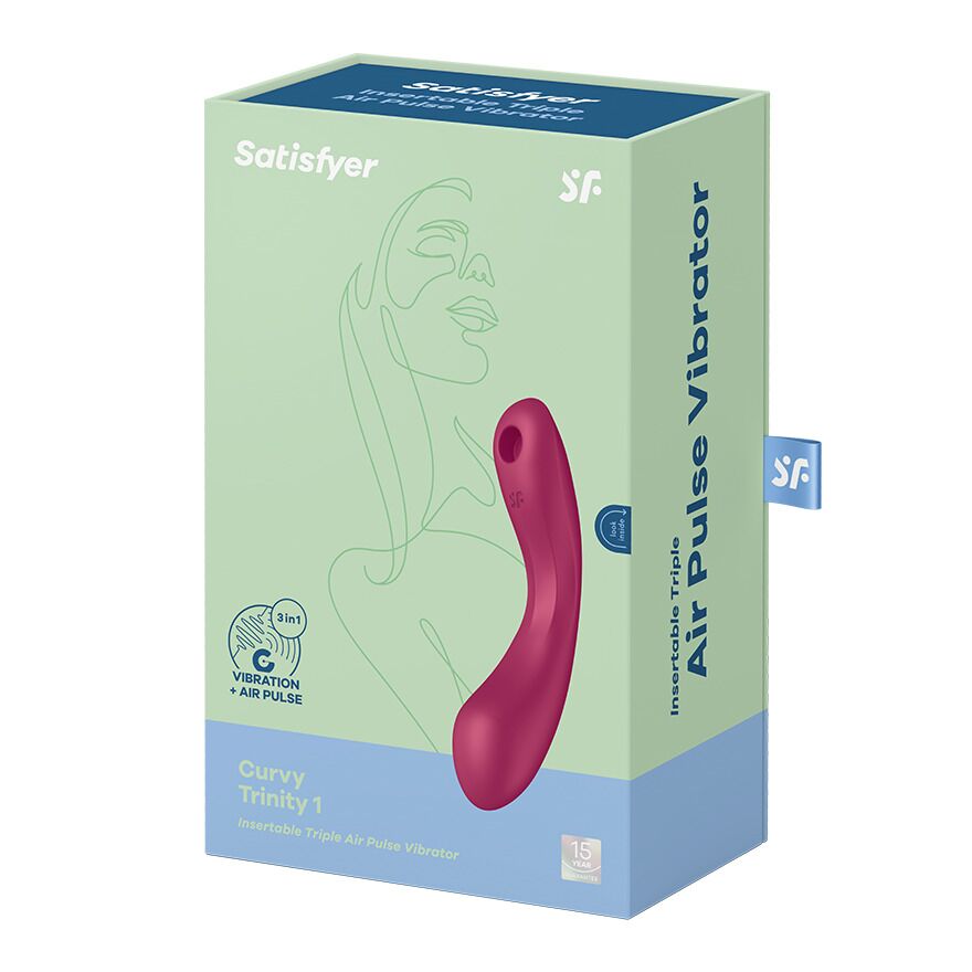 Вакуумний стимулятор з вібрацією Satisfyer Curvy Trinity 1