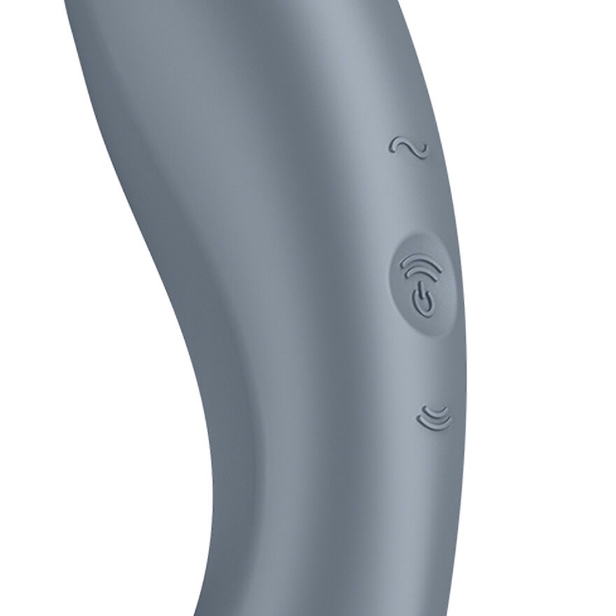 Вакуумний стимулятор з вібрацією Satisfyer Curvy Trinity 1 Bluegrey