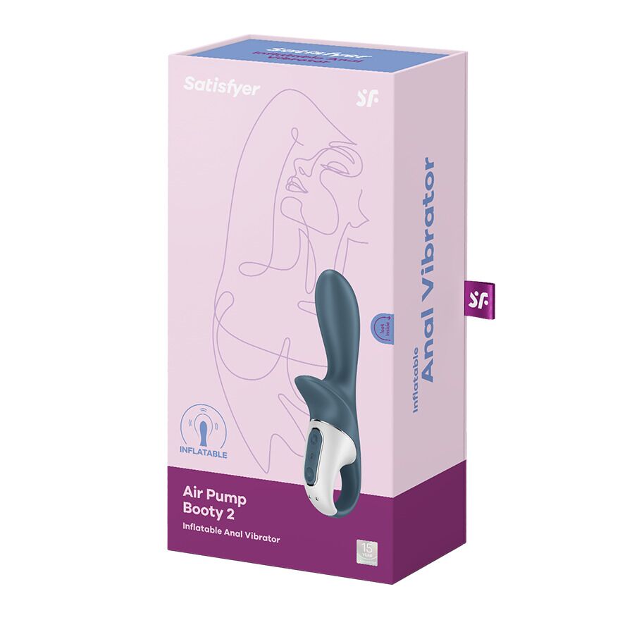 Анальний вібратор надувний Satisfyer Air Pump Booty